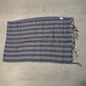 Estirpe Inca Baby Alpaca Scarf Women's Purple Gray Striped